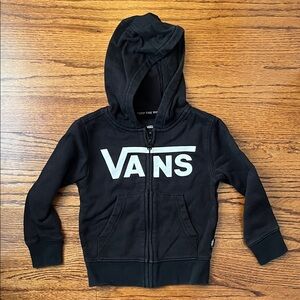 Vans Kids Black Zip-Up Hoodie